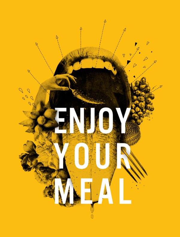Illustration aus dem Buch Clean Your Life / Text: Enjoy Your Meal