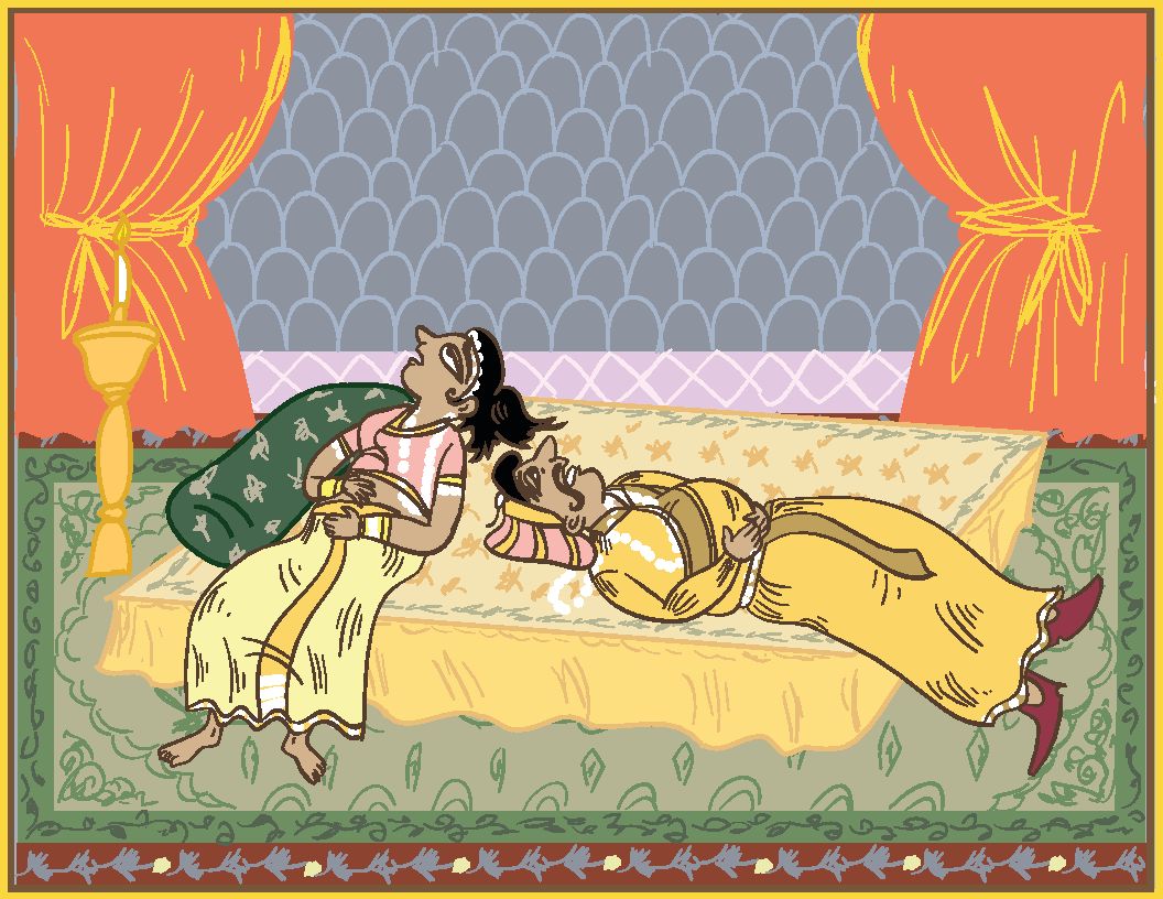 Illustration aus dem Buch Das Ehe-Kamasutra