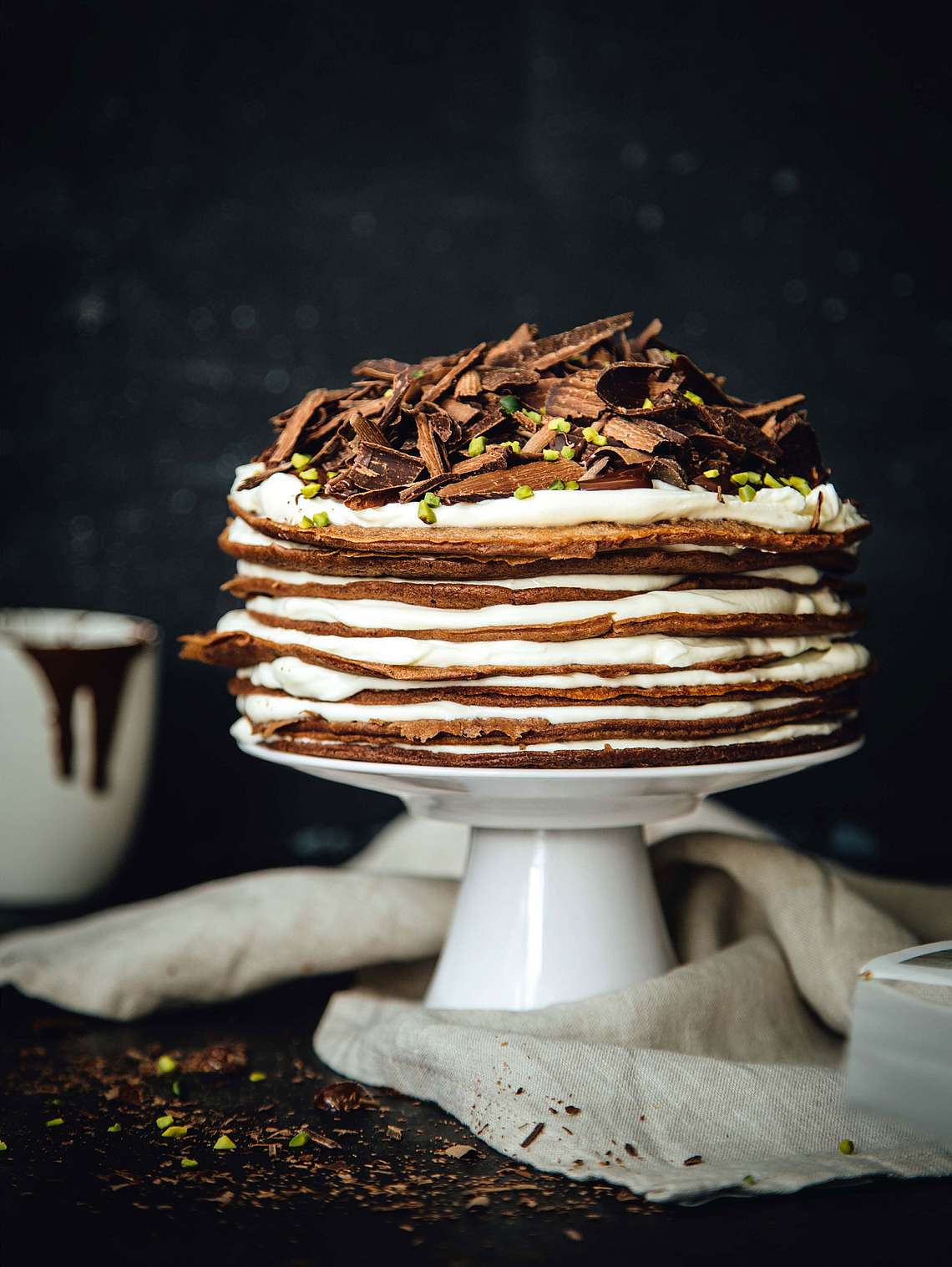 Schokoladen-Pfannkuchen-Torte - amicella.de