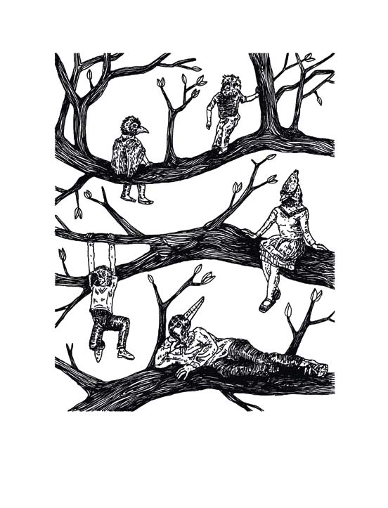 Illustration: Auf Bäume klettern