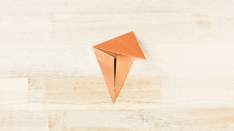 Origami-Kupfer-Sterne basteln - Schritt 3