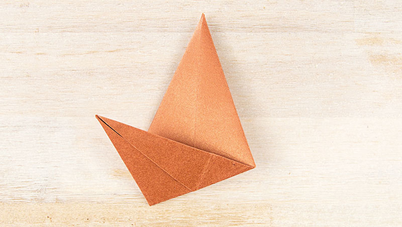 Origami-Kupfer-Sterne basteln - Schritt 5