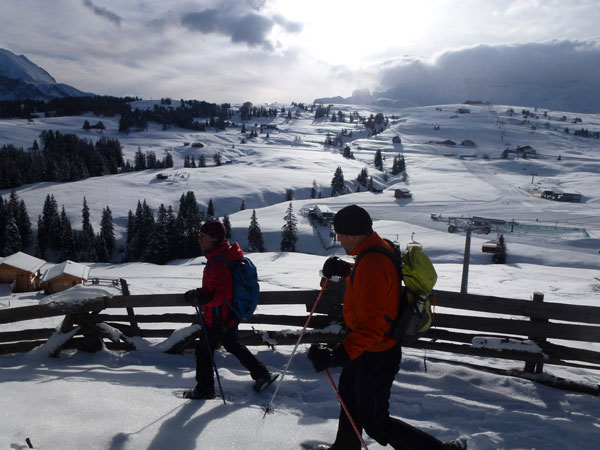 Traumwochenende in Bozen - Wandern auf Schneeschuhen