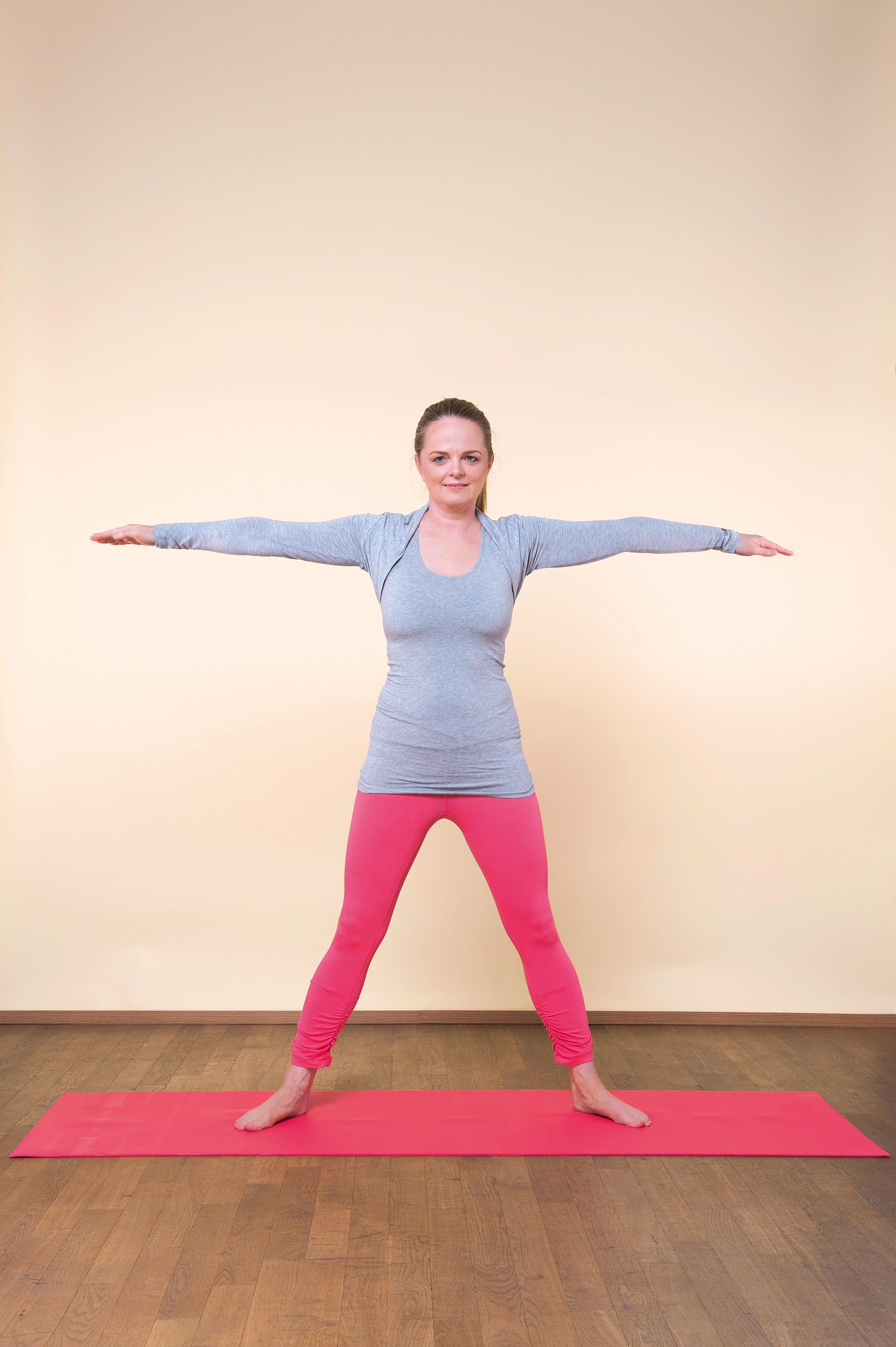 Yogaübungen für Rücken und Nacken: Winkel 1